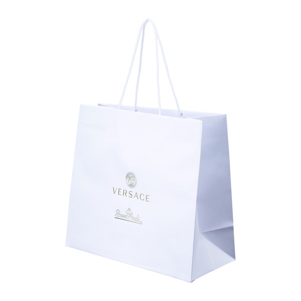 Tragetasche Grösse M "Versace", Papier - weiss