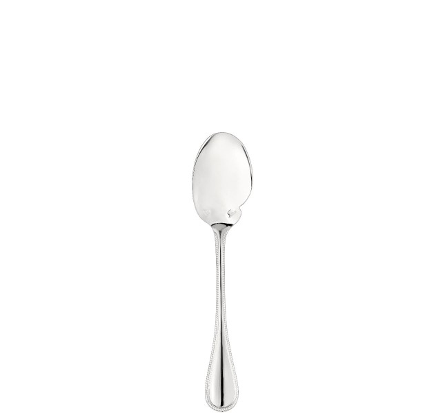Individual sauce spoon, "Perles", silverplated