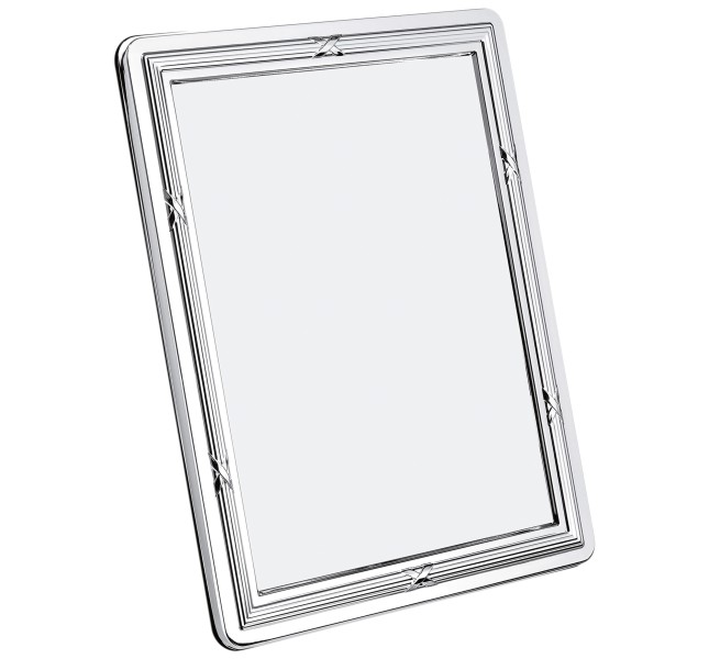 Picture frame - for 18 x 24 cm photos, "Rubans", silverplated