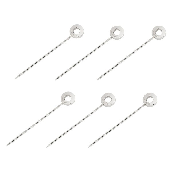Set of 6 cocktail picks, "Oh de Christofle", Stainless steel