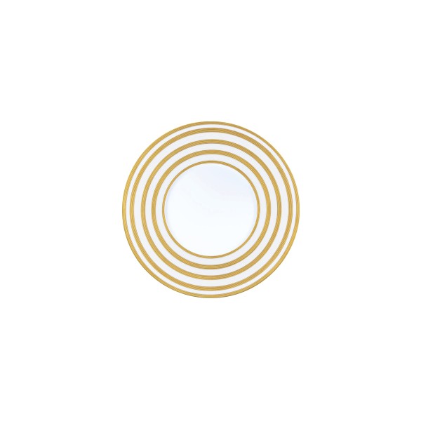 Bread plate, "Hemisphere - Precious Metals", Gold Striped