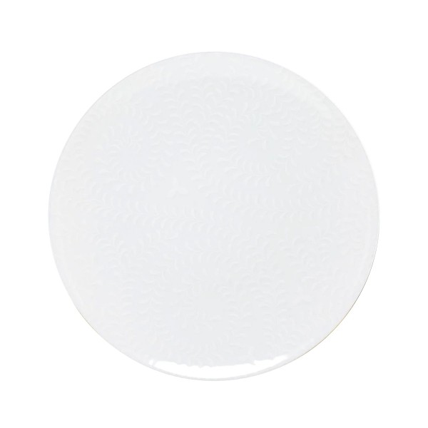 Dinner plate, "Arjuna", White on White