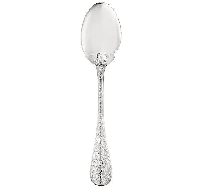 Individual sauce spoon, "Jardin d'Eden", silverplated