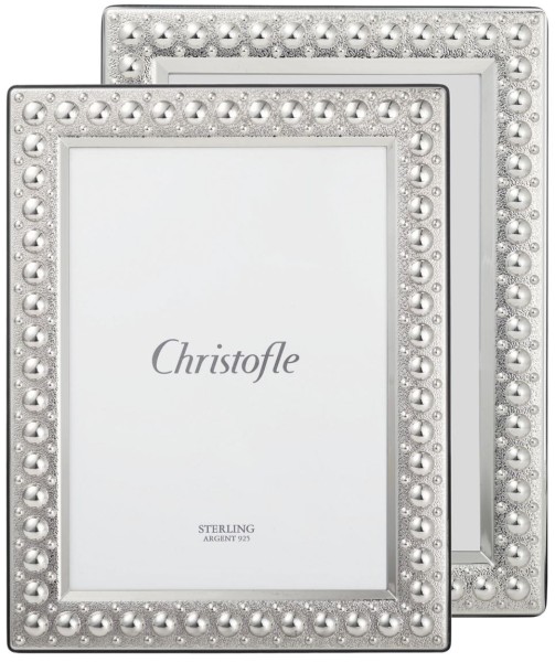 Picture frame, "Perles", sterling silver