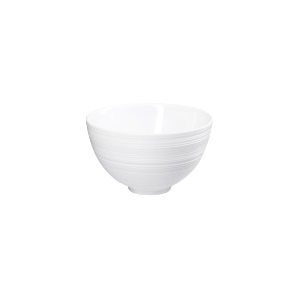 Rice bowl, "Hemisphere", White Satin