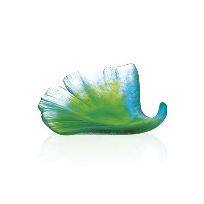 Dekorative Blume, "Ginkgo", Blau & Grün