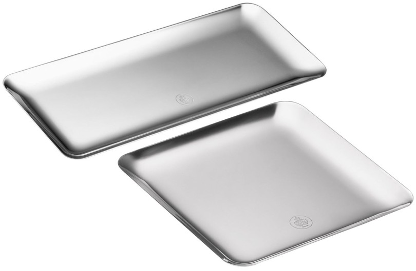 Trays, "Silver Time", silverplated