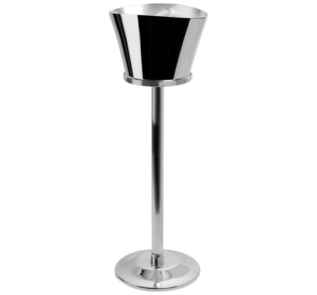 Champagne bucket, "K+T", silverplated
