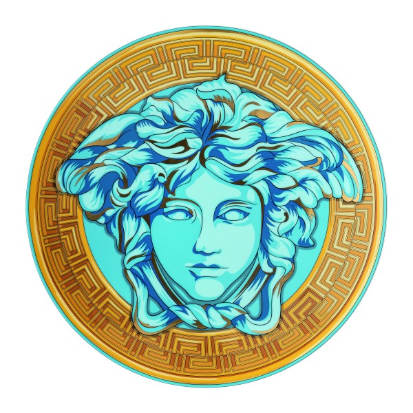Service Plate 33 cm"Medusa Amplified", Blue Coin