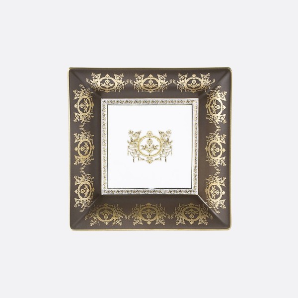 Tablett medium 18,5 x 18,5 cm, "Ritz Impérial", bronze