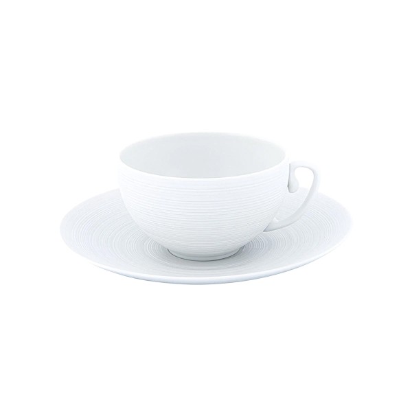 Breakfast cup 35 cl, "Hemisphere", satin white