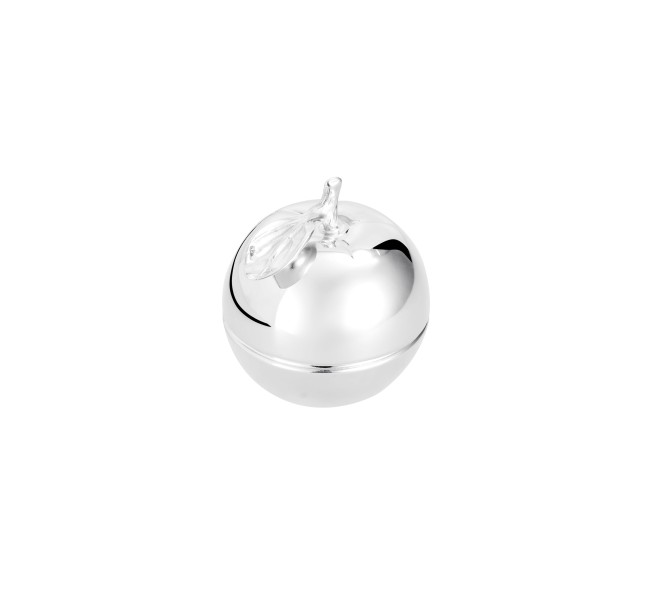 Trinket box - Apple 4.3 cm, "Bonbonnière", silverplated