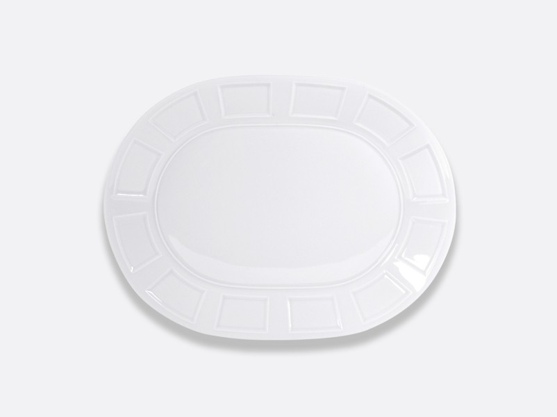 Oval platter 33 cm, "Naxos", white