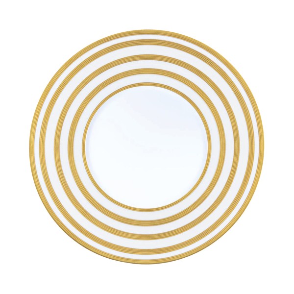 29 cm plate, "Hemisphere - Precious Metals", Gold Striped