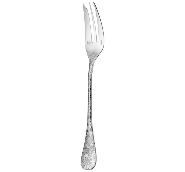 Serving fork, "Jardin d'Eden", sterling silver