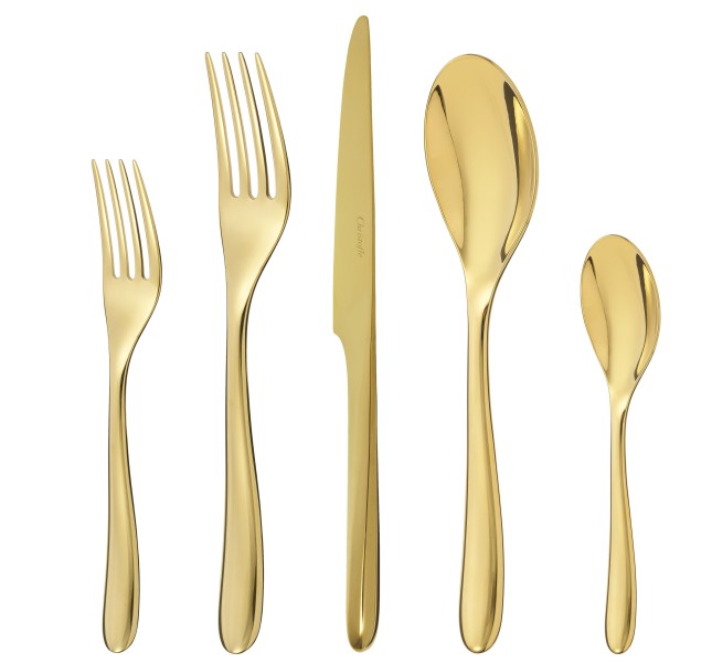 Cutlery, "L'Ame de Christofle", Stainless steel gold