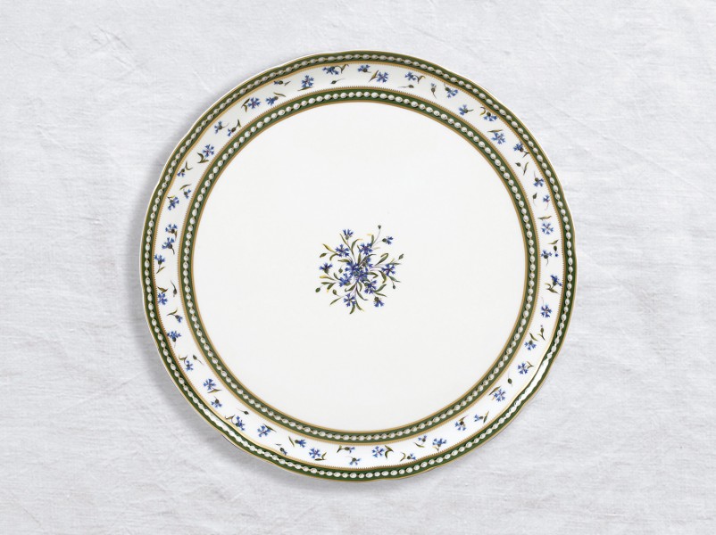 Tortenplatte 33 cm, "Marie-Antoinette", gold & grün