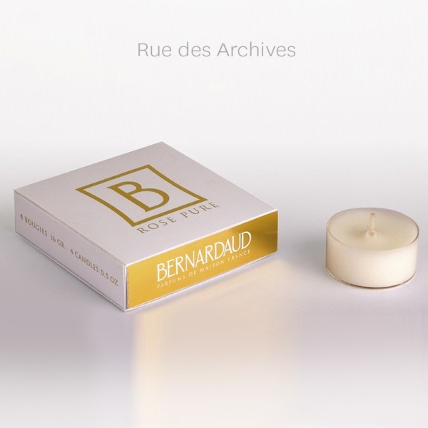Refill for votivelights - box of 4 rue des archives