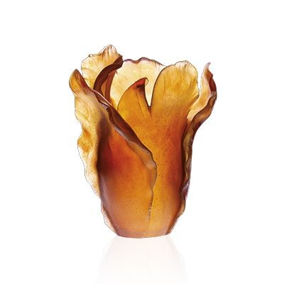 Large Vase, "Tulipe", Amber