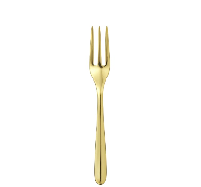 Fish fork, "L'Ame de Christofle", stainless steel gold
