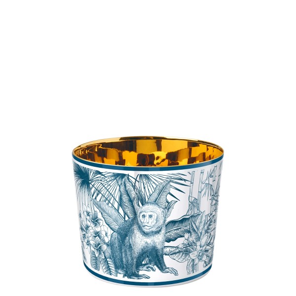Champagne Goblet, "Sip of Gold", paraíso blue - monkey