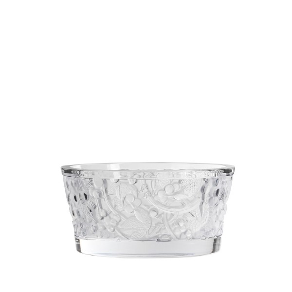 Bowl, "Merles et Raisins", clear crystal