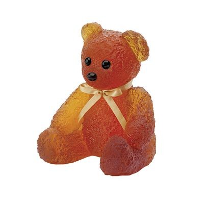 Large Teddy Bear, "Doudours by Serge Mansau", Amber