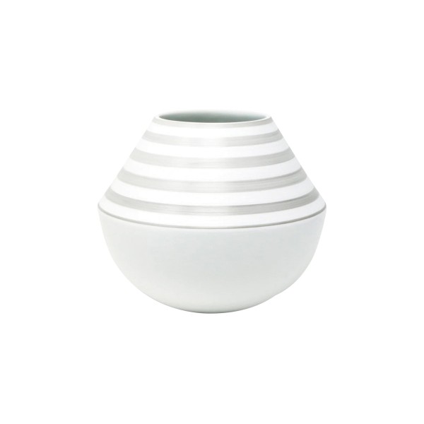 Vase, small, "Hemisphere - Colors", Grey Striped