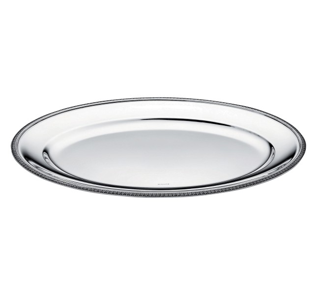 Oval platter, "Malmaison", silverplated