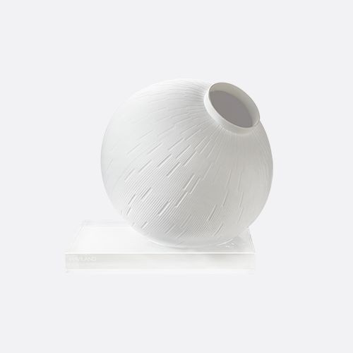 Vase 30 cm, "Sphère", white