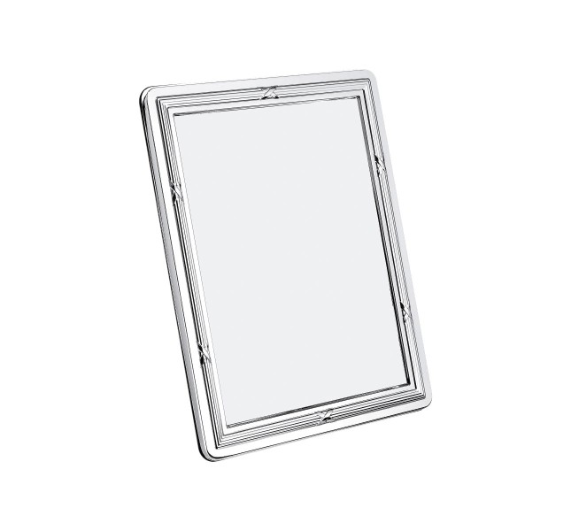 Picture frame - for 10 x 15 cm photos, "Rubans", silverplated