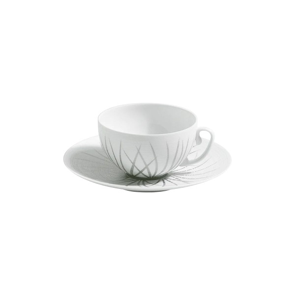 Tea cup, "Hemisphere - Tundra", Platinum