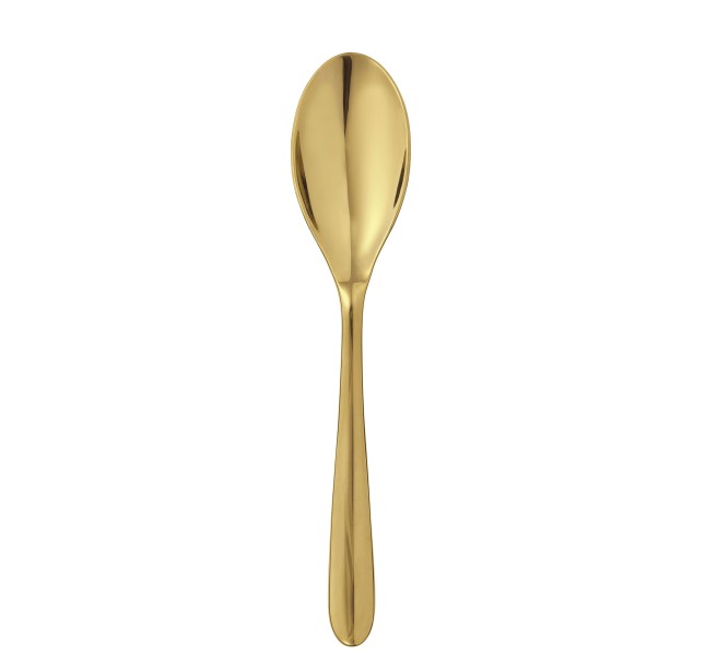 Dinner spoon, "L'Ame de Christofle", stainless steel gold