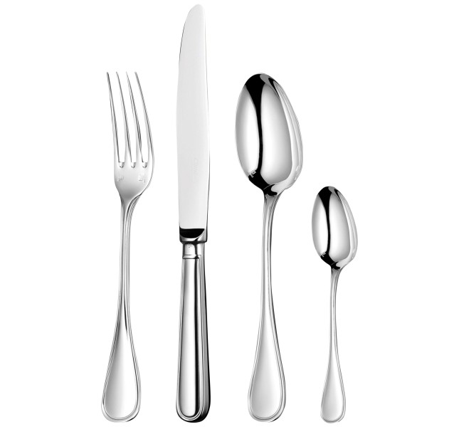 24-piece flatware set with free chest, "Albi", stainless steel