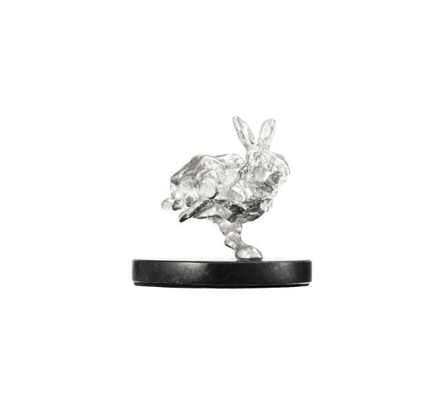 Agile rabbit, "Haute Orfèvrerie", Sterling silver