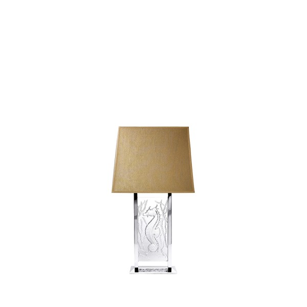Table lamp, "Poséidon", clear crystal, chrome finish