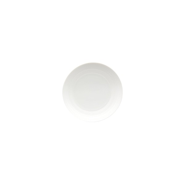 10 Asian plate, "Hemisphere", White Satin