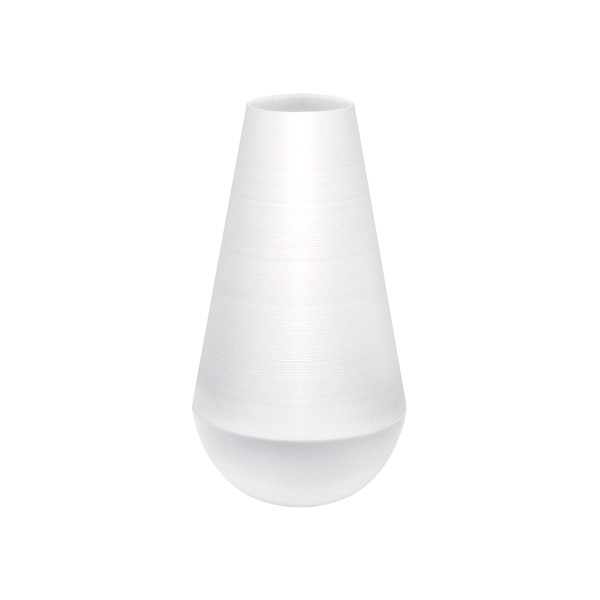 Vase, large, "Hemisphere", Satin White