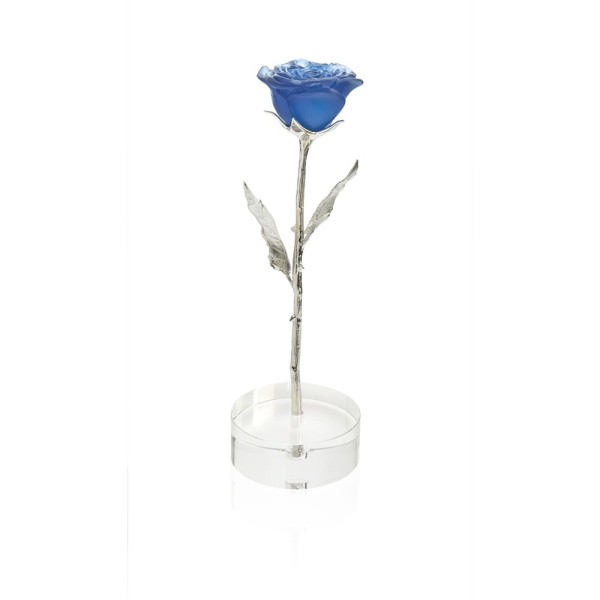 Dekorative Blume, "Rose Eternelle", Blau