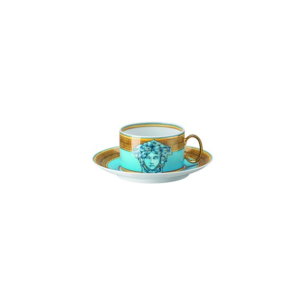 Cup/Saucer 4 low"Medusa Amplified", Blue Coin