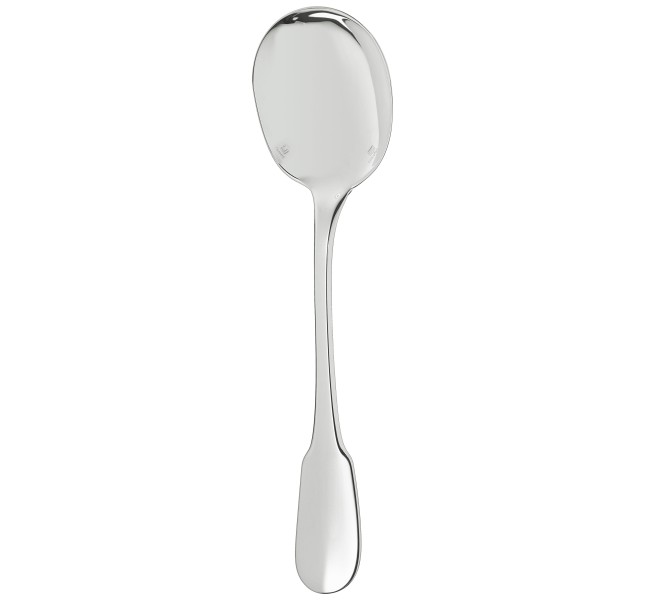 Cream soup spoon, "Cluny", silverplated