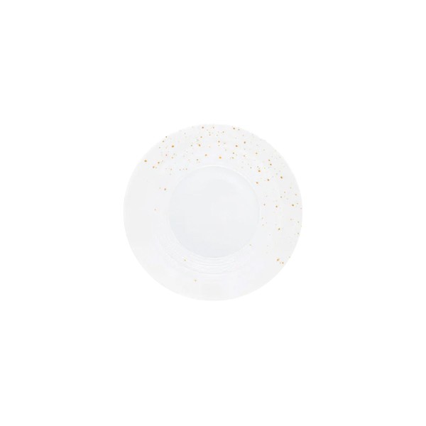 Bread plate, "Lutèce by Achille", White & Gold Powder