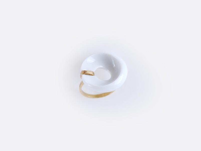Ring, "Alba", white