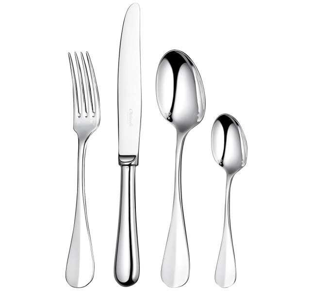24-piece flatware set with free chest, "Fidelio", silverplated