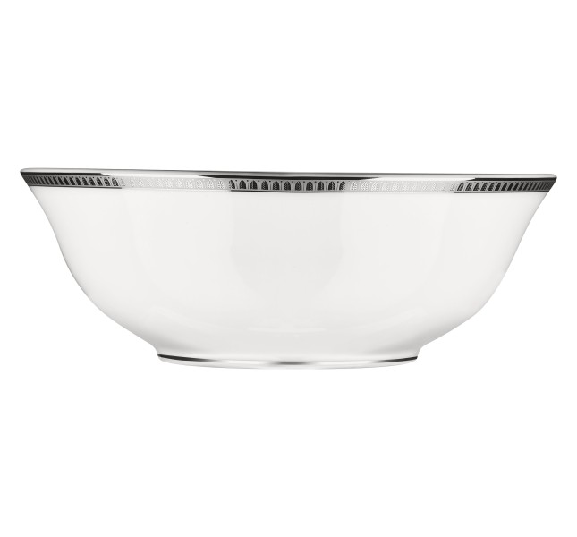 Salad serving bowl 25 cm, "Malmaison", platinum