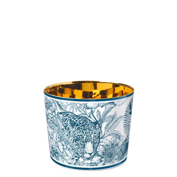 Champagnerbecher, "Sip of Gold", paraíso blue - leopard