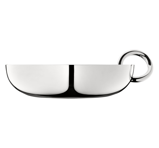 Bowl with ring 17 cm, "Vertigo", silverplated