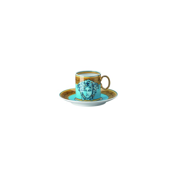 Espresso Cup/Sauc."Medusa Amplified", Blue Coin