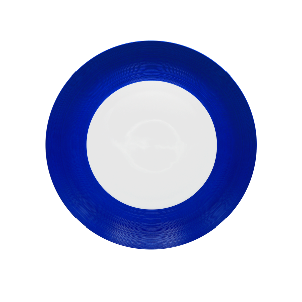 Platte rund flach, groß, "Hemisphere - Colors", Royal Blau