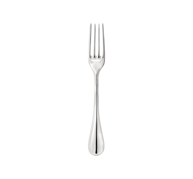Dessert fork, "Perles", silverplated